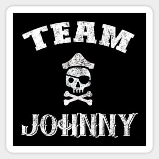 Team Johnny Distressed Pirate Themed - Justice for Johnny Sticker